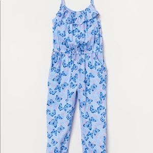 🛼H&M BLUE JOMPER/ JUMPSUIT WITH BUTTERFLYS🛼